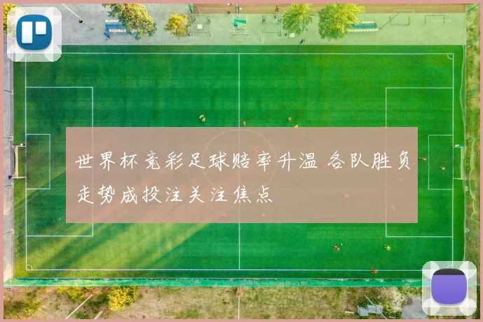 世界杯竞彩足球赔率升温 各队胜负走势成投注关注焦点